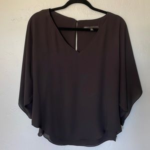 Breezy black rayon top from WHBM, size S🌹